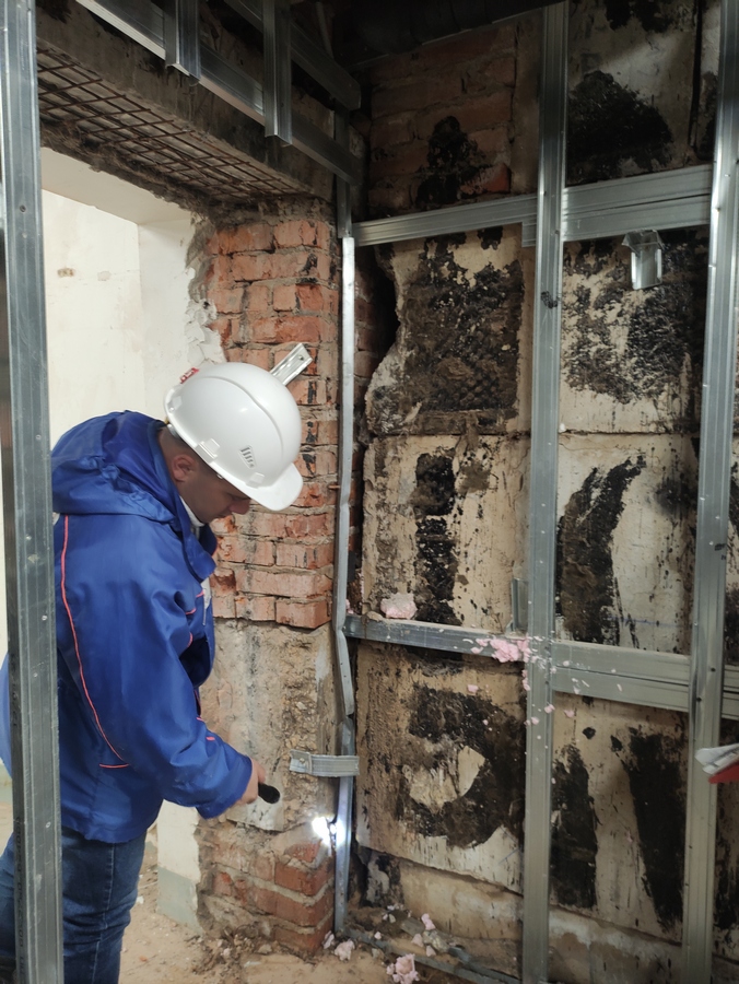 Герметизация шва сопряжения стена/плита перекрытия в подземноq части здания